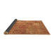 Sideview of Patchwork Brown Transitional Rug, con964brn