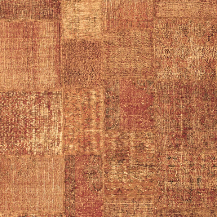 Patchwork Brown Transitional Rug, con964brn