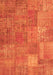 Serging Thickness of Machine Washable Patchwork Orange Transitional Area Rugs, wshcon964org
