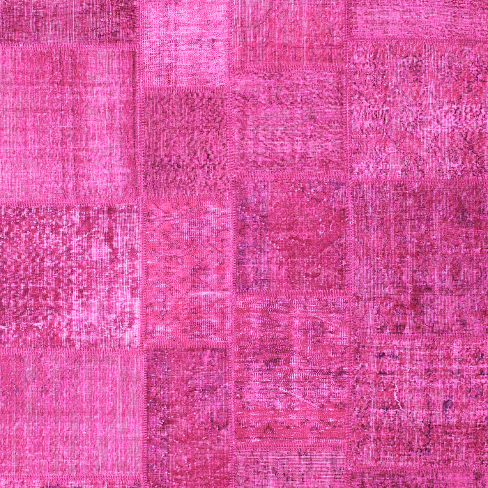 Patchwork Pink Transitional Rug, con964pnk
