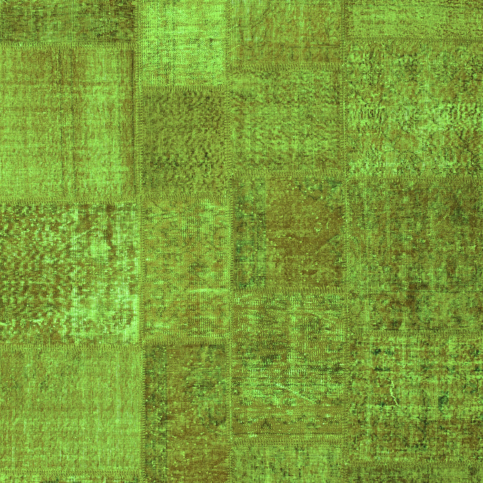 Patchwork Green Transitional Rug, con964grn