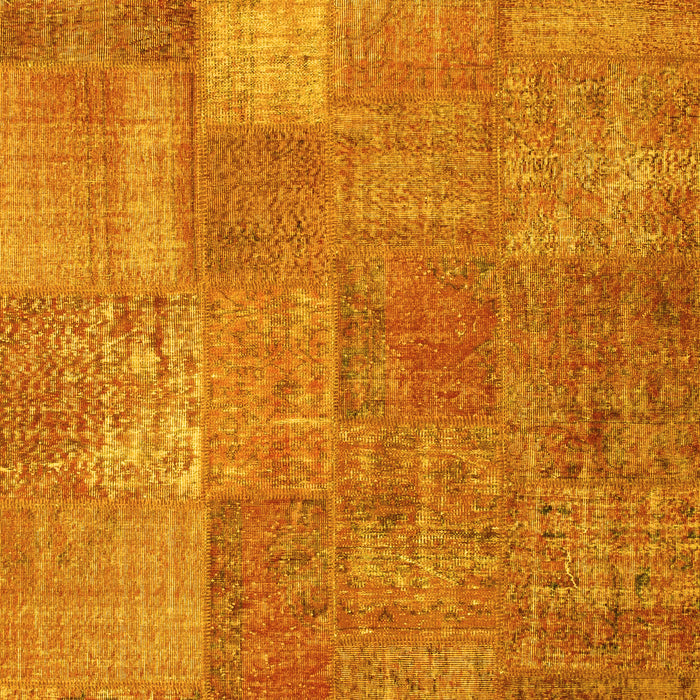 Patchwork Yellow Transitional Rug, con964yw