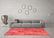 Transitional Red Washable Rugs