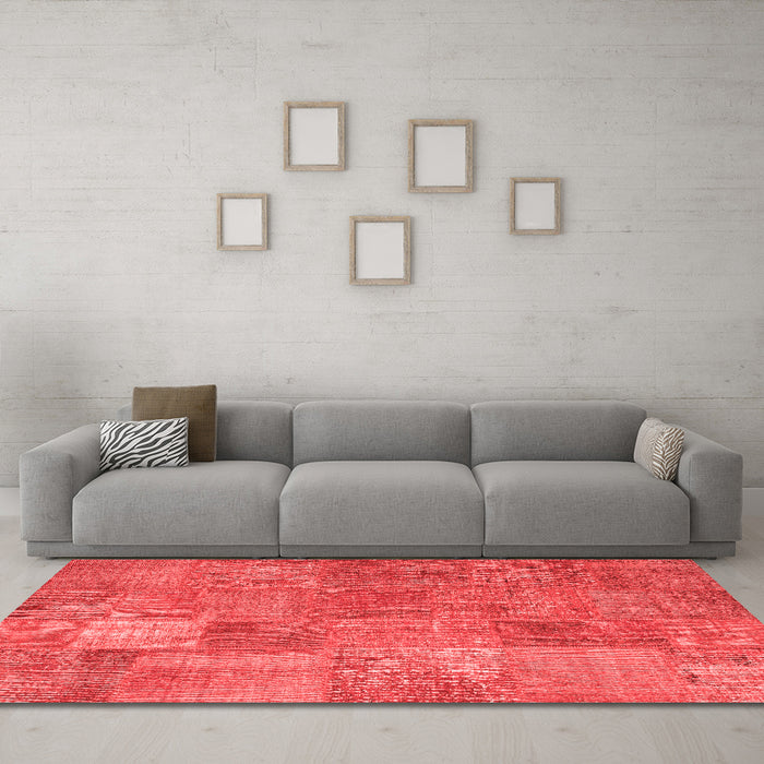 Transitional Red Washable Rugs