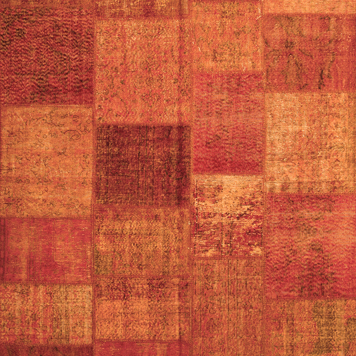 Patchwork Orange Transitional Rug, con965org
