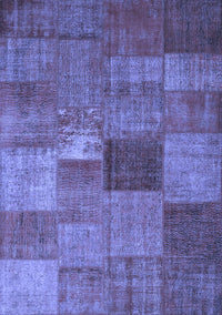 Patchwork Blue Transitional Rug, con965blu