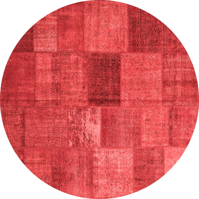 Patchwork Red Transitional Rug, con965red