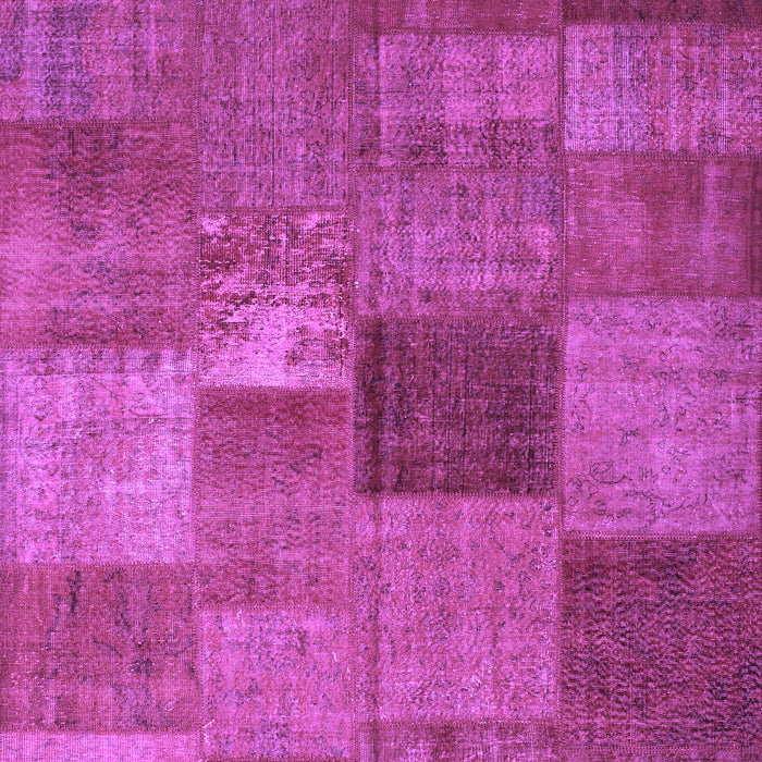 Machine Washable Patchwork Purple Transitional Area Rugs, wshcon965pur