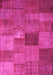 Patchwork Pink Transitional Rug, con965pnk