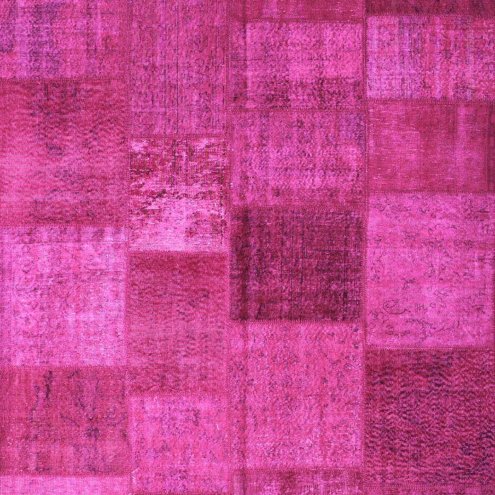 Patchwork Pink Transitional Rug, con965pnk