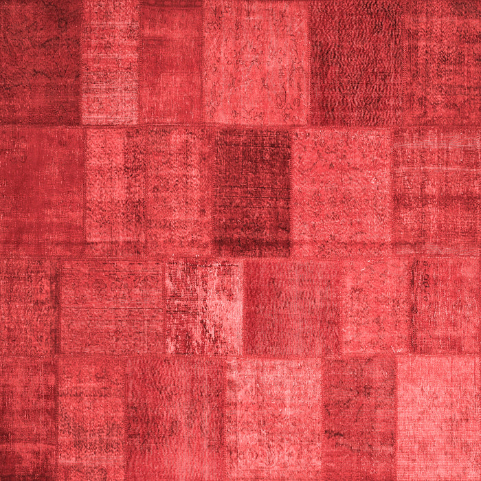 Patchwork Red Transitional Rug, con965red