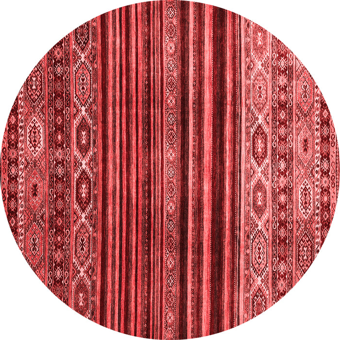 Machine Washable Abstract Red Contemporary Rug, wshcon966red