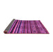 Sideview of Abstract Purple Contemporary Rug, con966pur