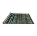 Sideview of Machine Washable Abstract Light Blue Contemporary Rug, wshcon966lblu