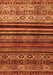 Serging Thickness of Machine Washable Abstract Orange Contemporary Area Rugs, wshcon966org