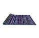 Sideview of Abstract Blue Contemporary Rug, con966blu