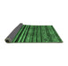 Sideview of Abstract Emerald Green Contemporary Rug, con966emgrn