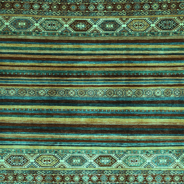 Abstract Turquoise Contemporary Rug, con966turq