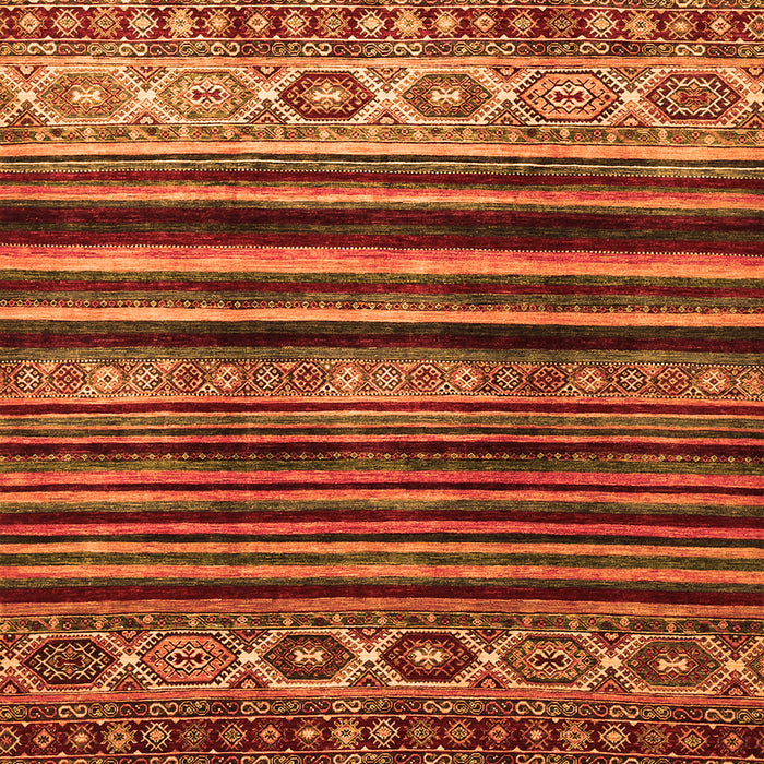 Abstract Orange Contemporary Rug, con966org