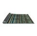 Sideview of Abstract Light Blue Contemporary Rug, con966lblu