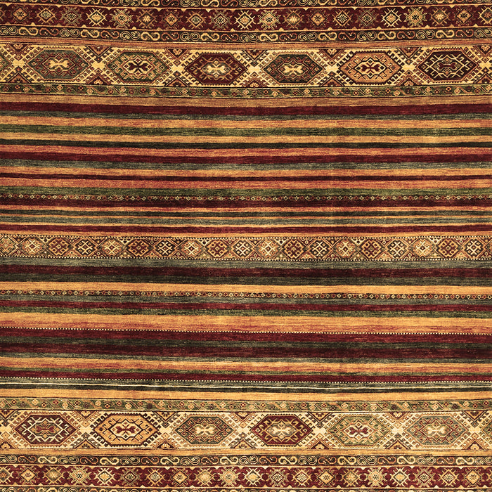 Abstract Brown Contemporary Rug, con966brn