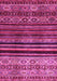 Machine Washable Abstract Pink Contemporary Rug, wshcon966pnk