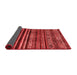 Abstract Red Contemporary Area Rugs