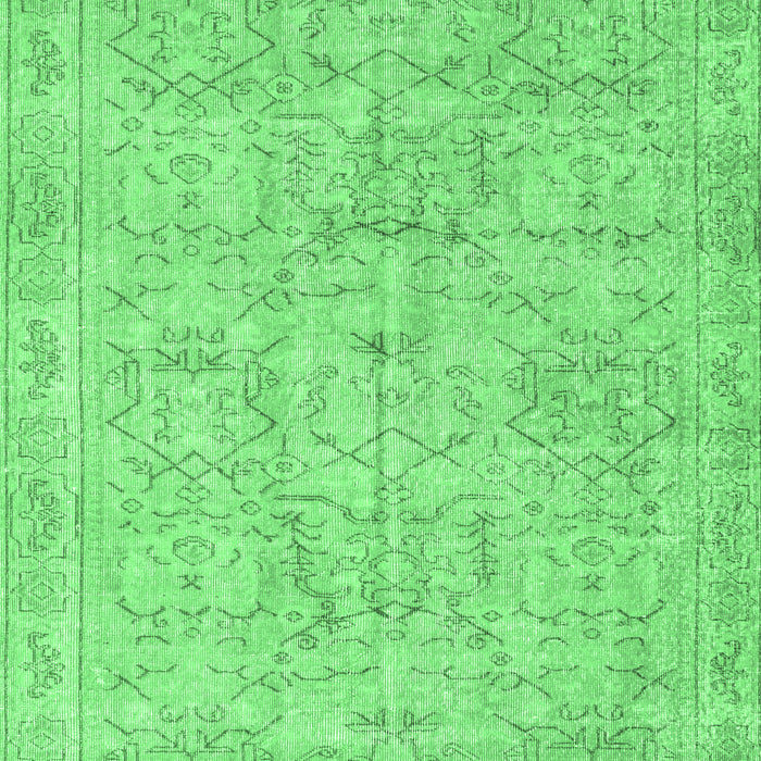 Abstract Emerald Green Contemporary Rug, con967emgrn