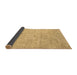 Sideview of Abstract Brown Contemporary Rug, con967brn