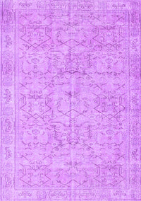 Abstract Purple Contemporary Rug, con967pur