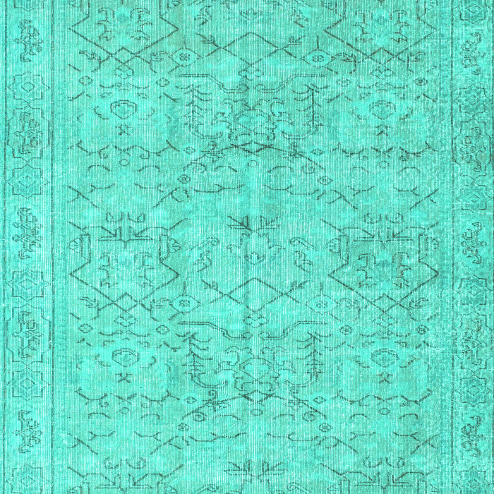 Abstract Turquoise Contemporary Rug, con967turq