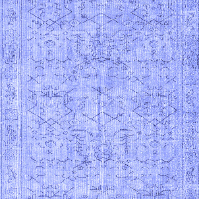 Abstract Blue Contemporary Rug, con967blu