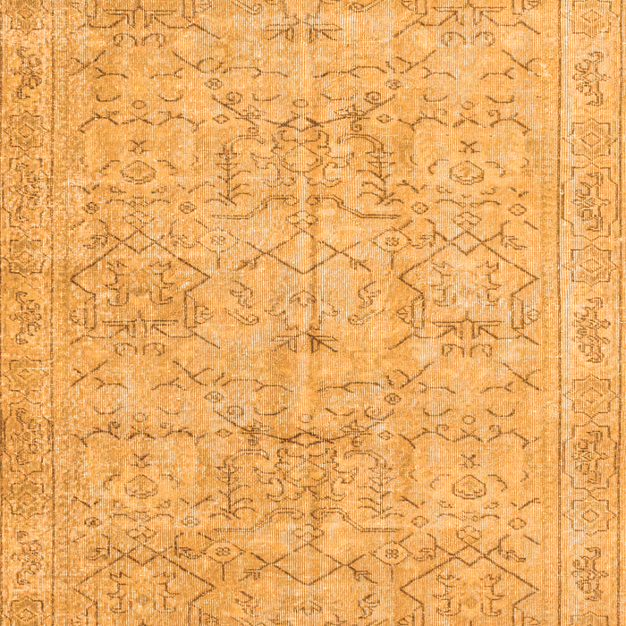 Abstract Orange Contemporary Rug, con967org
