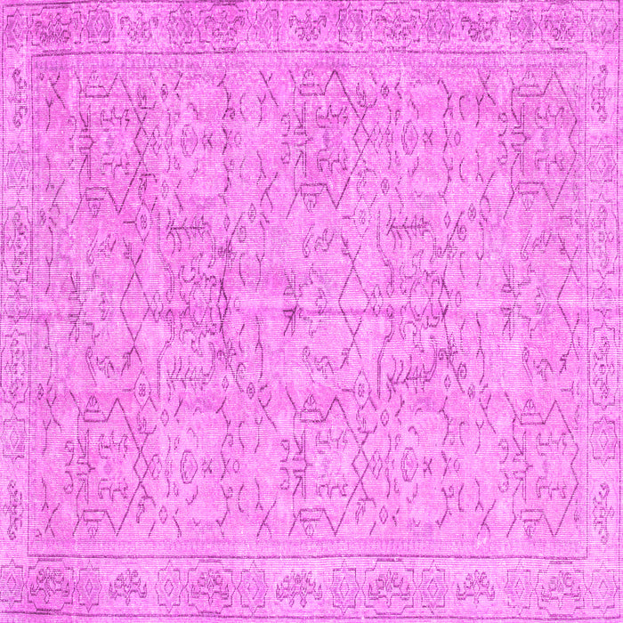 Square Abstract Pink Contemporary Rug, con967pnk