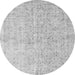 Square Abstract Gray Contemporary Rug, con968gry