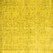 Square Machine Washable Abstract Yellow Contemporary Rug, wshcon968yw