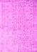 Machine Washable Abstract Pink Contemporary Rug, wshcon968pnk