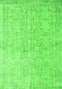 Abstract Green Contemporary Rug, con968grn