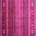 Square Oriental Pink Traditional Rug, con969pnk