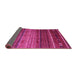 Sideview of Oriental Pink Traditional Rug, con969pnk