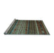 Sideview of Machine Washable Oriental Light Blue Traditional Rug, wshcon969lblu
