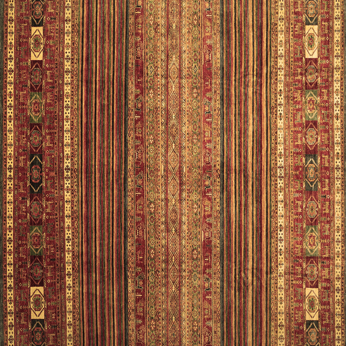 Square Machine Washable Oriental Brown Traditional Rug, wshcon969brn