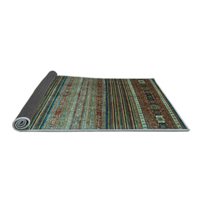 Sideview of Oriental Light Blue Traditional Rug, con969lblu