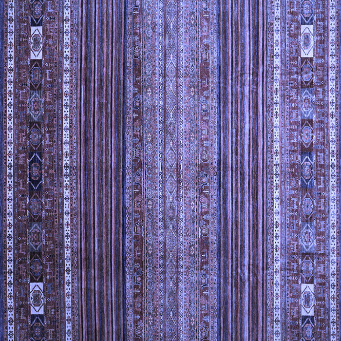 Square Machine Washable Oriental Blue Traditional Rug, wshcon969blu