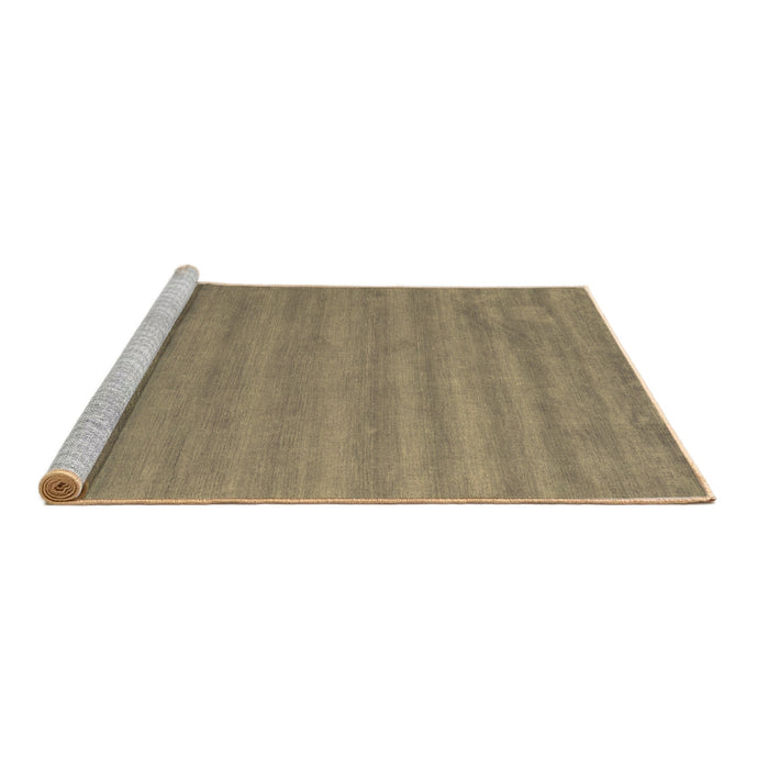 Sideview of Machine Washable Abstract Brown Contemporary Rug, wshcon96brn