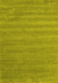 Abstract Yellow Contemporary Rug, con96yw