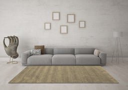 Machine Washable Abstract Brown Contemporary Rug in a Living Room,, wshcon96brn