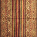 Square Oriental Brown Traditional Rug, con970brn