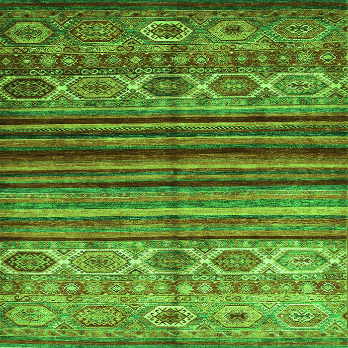 Serging Thickness of Oriental Green Traditional Rug, con970grn