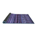 Sideview of Oriental Blue Traditional Rug, con970blu